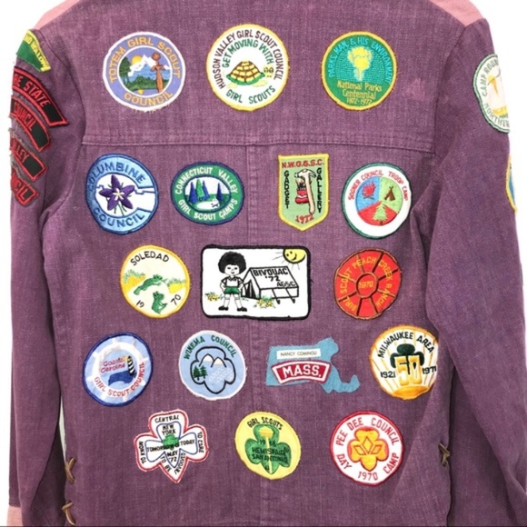 Vintage 1970’s Girl Scouts denim patch jacket - Picture 2 of 7